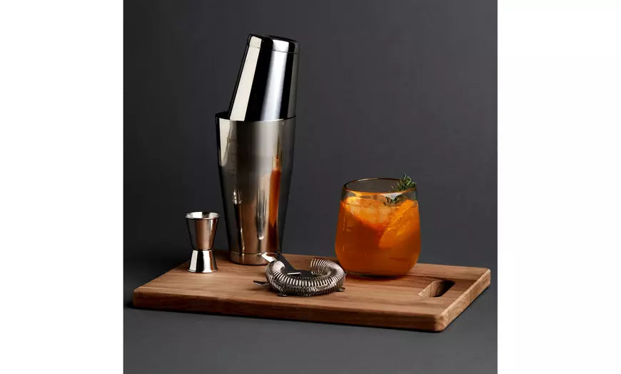 Professional 4-Piece Boston Cocktail Shaker Set