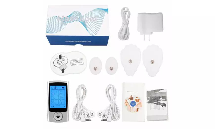 36 Mode TENS Unit Electrotherapy Muscle Stimulator Pulse Massager With 10 Pads