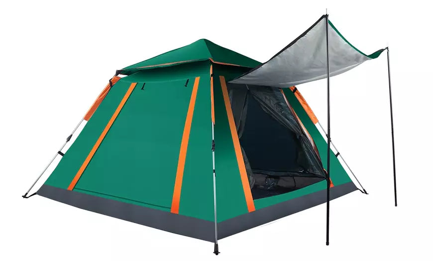 LakeForest 4-5 Person Camping Tent Waterproof Tent w/ 2 Mosquito Net Windows