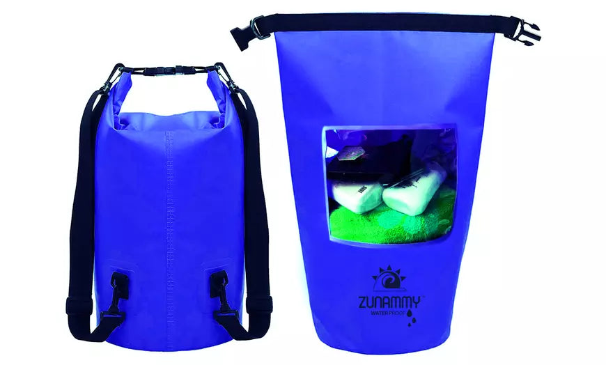 Waterproof Floating Duffel Dry Bag Window with Shoulder Strap - 5L, 10L, or 20L