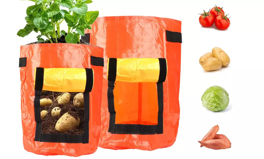 7/10 Gallon Heavy Duty Garden Potato Grow Bags Pots with Handles