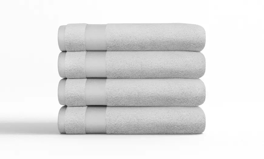 100% Cotton 4PC Bath Towel Set by Home Collection