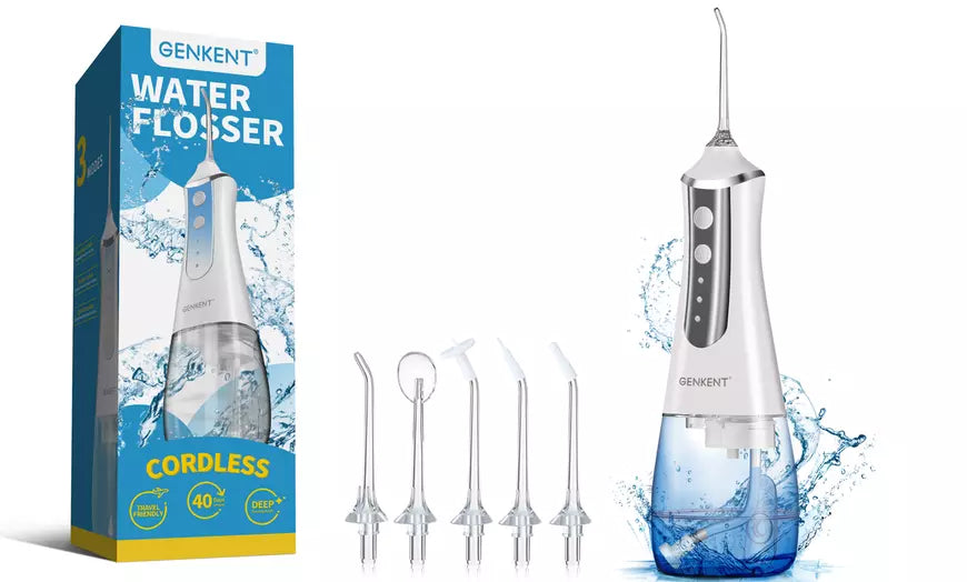 350ML Cordless Portable Water Flosser Oral Irrigator 3 Modes Rechargeable IPX6