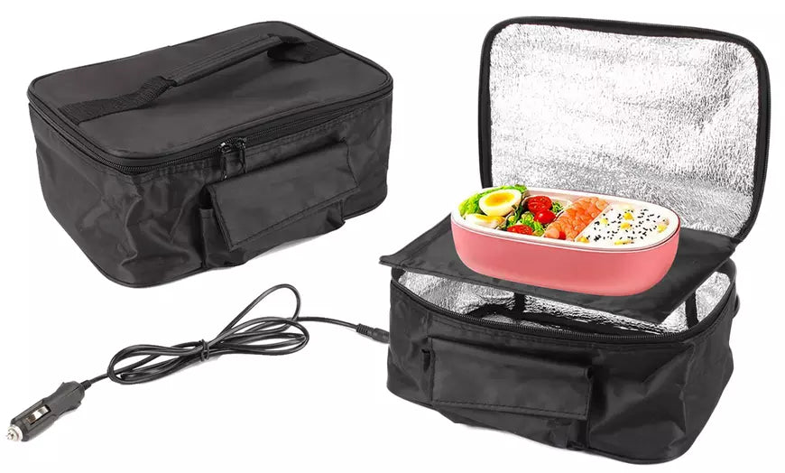 Portable Electric Food Warmer Heating Lunch Box Bag Car Mini Oven Container