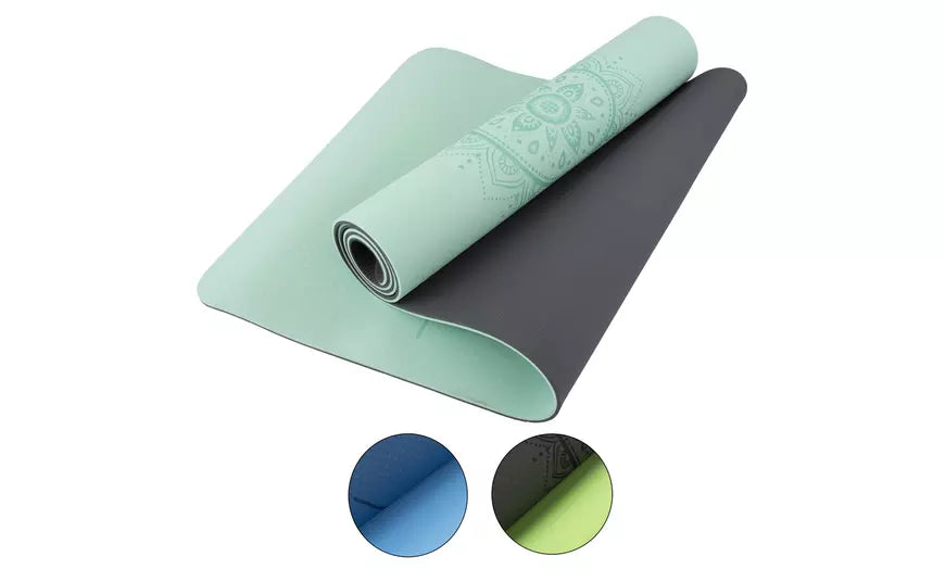 Yoga Mat Portable with Carry Strap 72 x 24 Inches High Density Tear Resistant