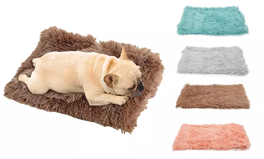 Pets Dog Cat Sleeping Bed Mat Soft Plush Warm Blanket Cover