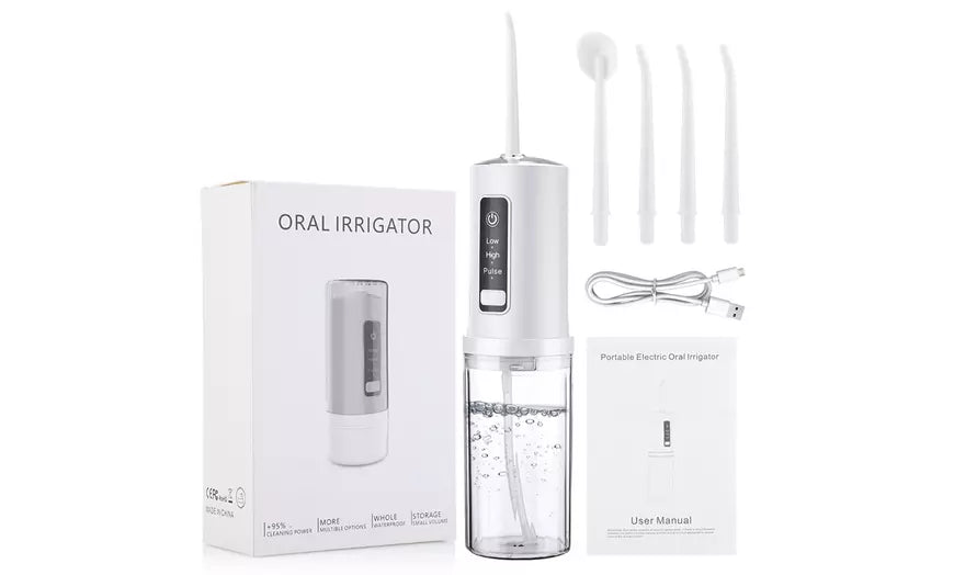 Cordless Water Flosser 3 Modes Dental Oral Irrigator Rechargeable IPX6 Waterpoof