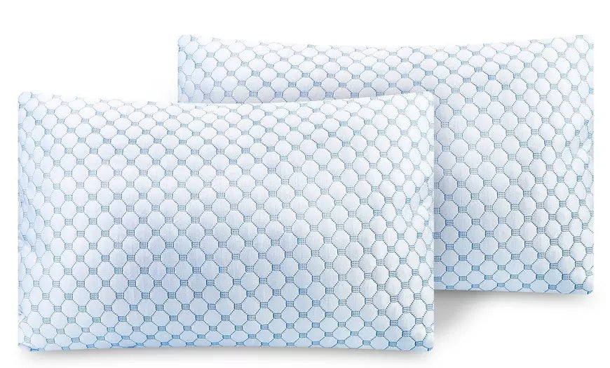 NewHome Cooling Memory Foam Pillow Ventilated Pillow w/ Cooling Gel