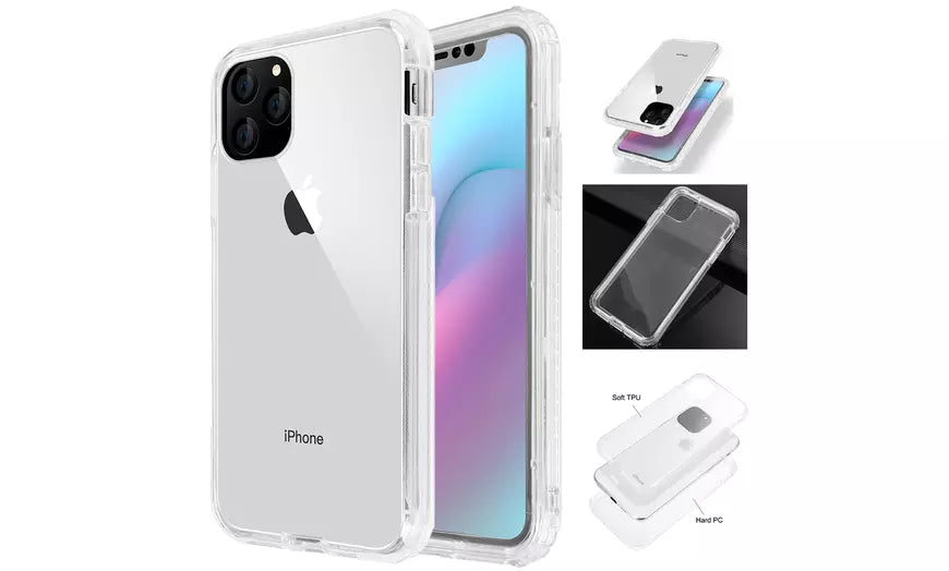 Full Cover Clear Case Shockproof Protective For iPhone 11/11 Pro/11 Pro Max