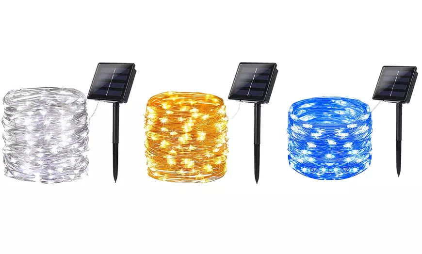 72ft 200 LED Solar String Lights Copper Wire Solar Powered Lights Indoor Outdoor