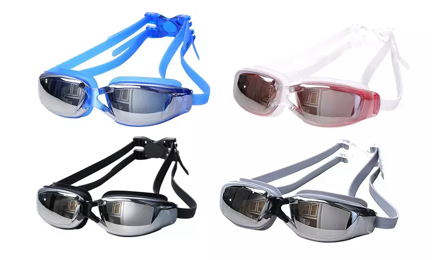 Swim Goggles,Adjustable Swimming Goggles No Leaking Anti Fog UV Protection