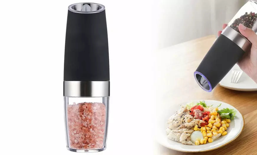 Electric Gravity Salt and Pepper Grinder Automatic Spice Grinder