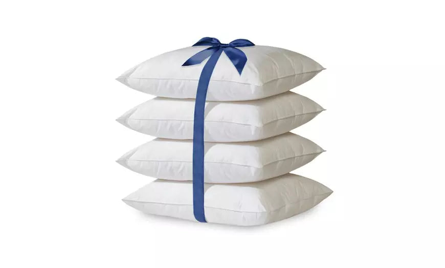 4 Pack Hypoallergenic Down-Alternative Bed Pillow