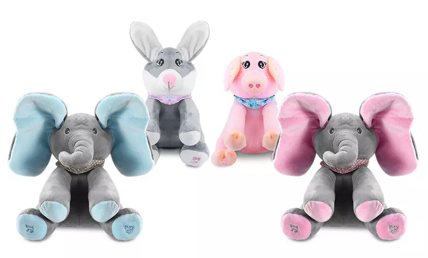 Peek-A-Boo Interactive Animated Sing & Play Plush Stuffed Toy Animals