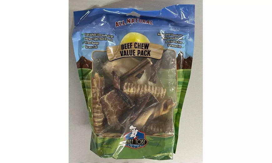 All Natural Beef Chew treats for dogs -1 pound Value Pack