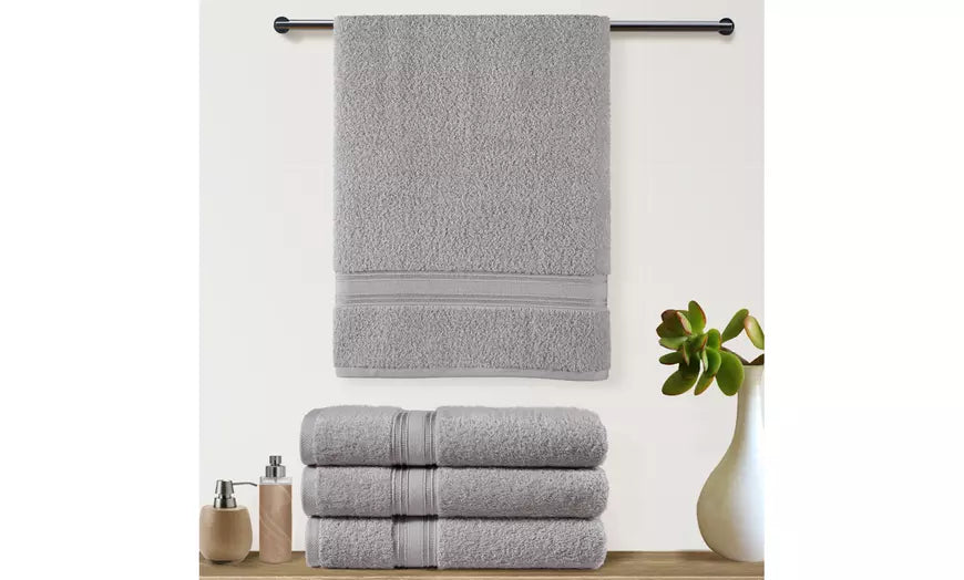 Luxury 100% Cotton Plush Set of 4 Bath Towels