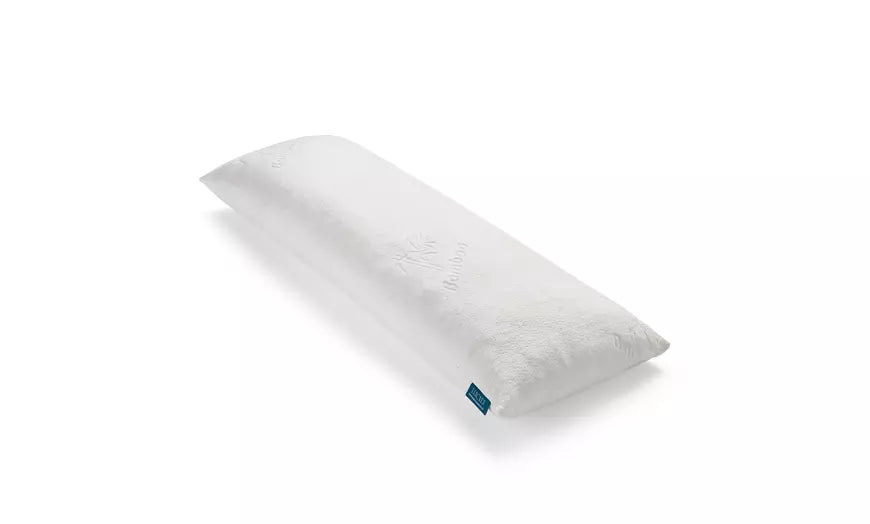 LUCID Shredded Memory Foam Body Pillow with Bamboo Cover
