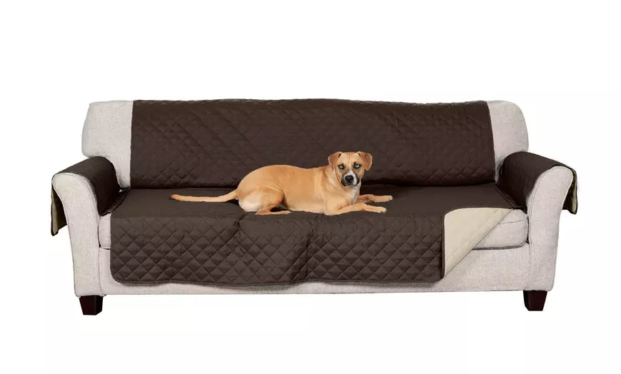 FurHaven Pet Reversible Water-Resistant Furniture Protector for Dogs - Solid