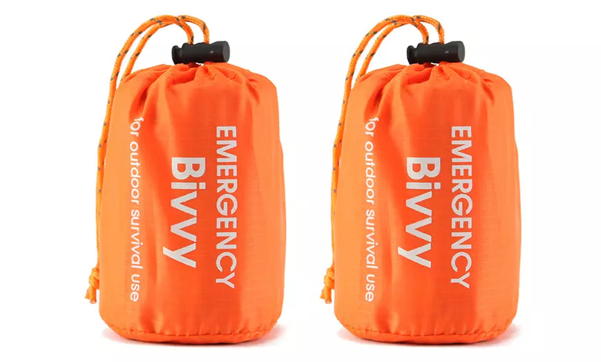 2-Pack Emergency Sleeping Bag Thermal Waterproof Outdoor Survival Camping Bag