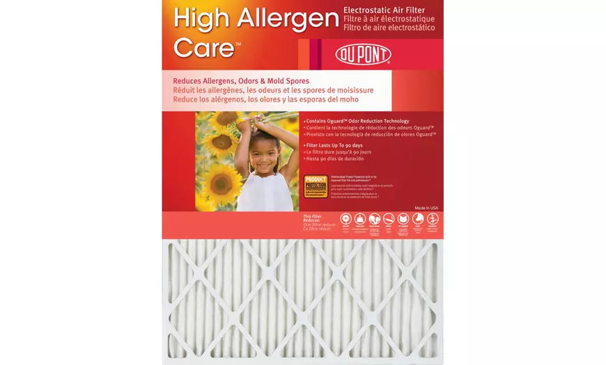 Dupont High Allergen Care Furnace Air Filters MERV 11 (4-Pack)