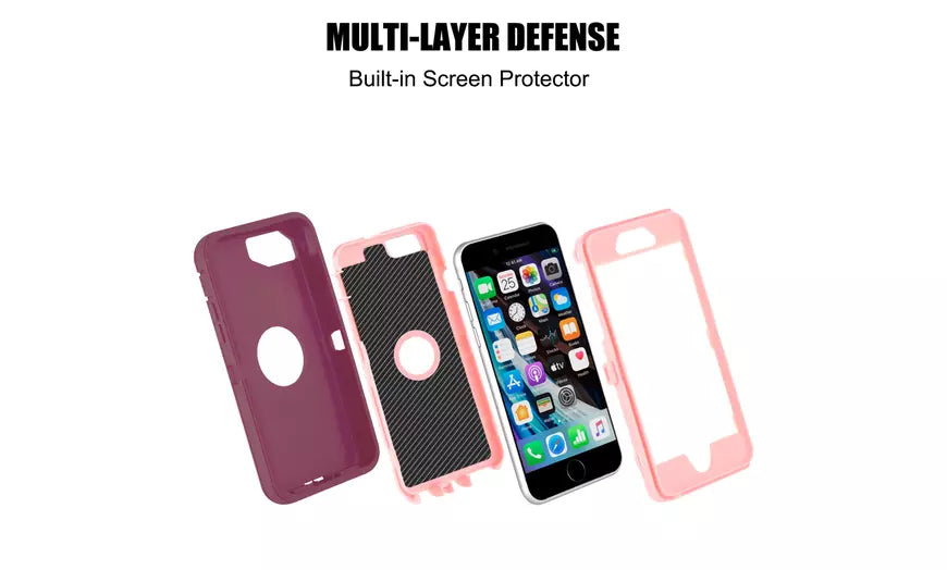 Waterproof Case Heavy Duty Shockproof Mirror Case Cover for iPhone SE 2020