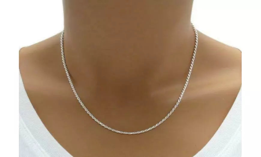 16"-30" 925 Sterling Silver Italian Chain Necklaces - Multiple Options Available