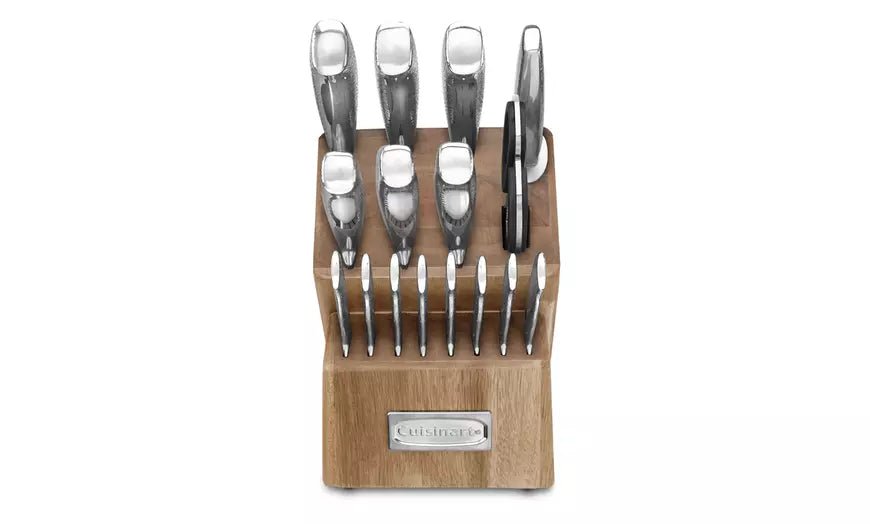 Cuisinart Classic Stainless Steel Hammered Handle Knife Set 4-Pc, 6-Pc or 17-Pc