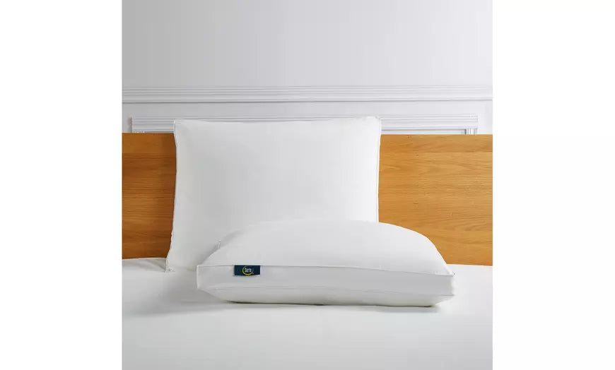 Serta Side-Sleeper White Goose Feather & Down Fiber Pillows (2 Pack)