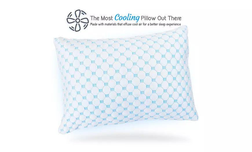 Gel and Memory Foam Infused Reversible Cooling Pillow