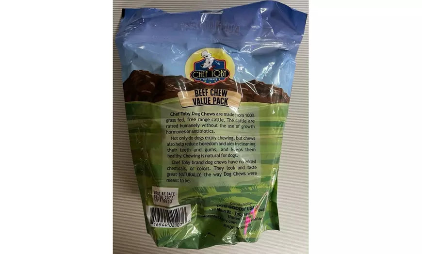 All Natural Beef Chew treats for dogs -1 pound Value Pack