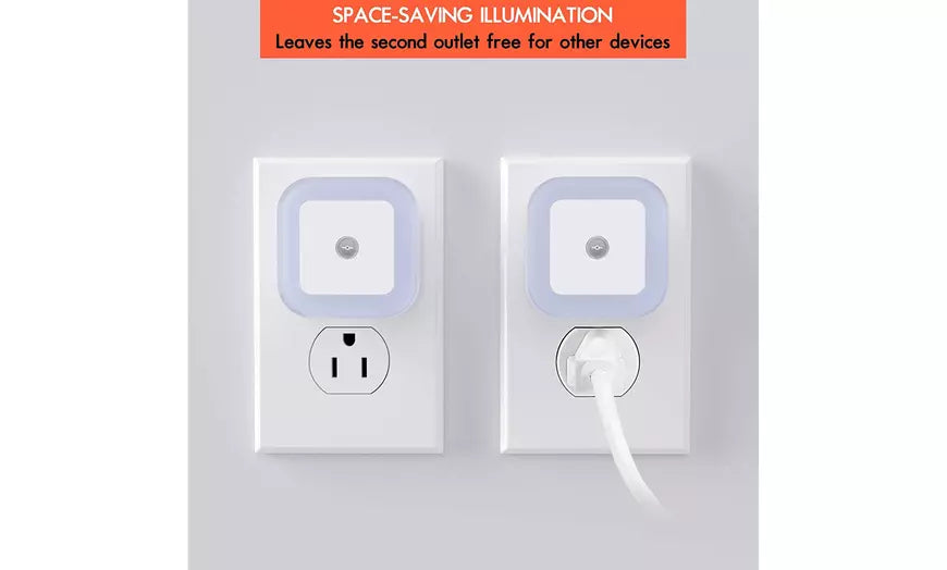 Plug-in LED Night Light with Dusk-to-Dawn Sensor 6-PAck