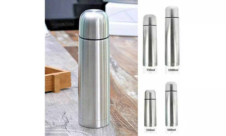 US Stainless Steel Vacuum Sealed Insulated Coffee Bottle Thermos 12/17/26/35 OZ