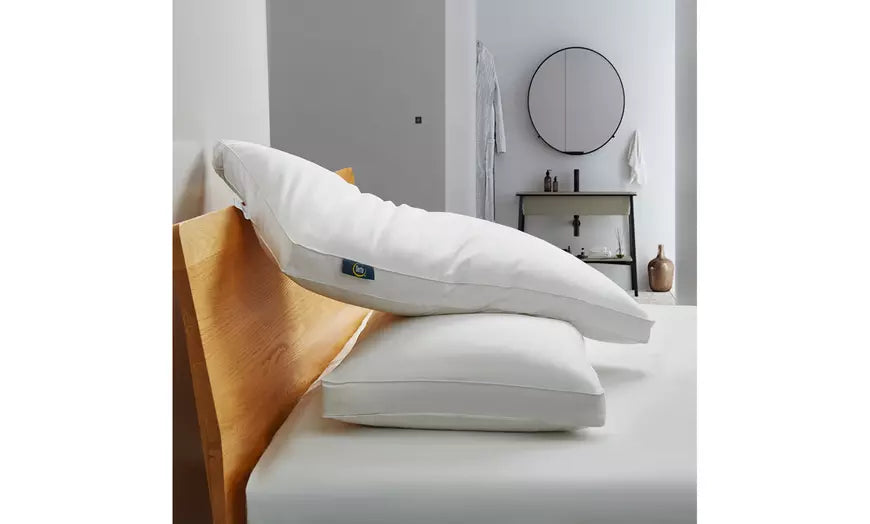 Serta Side-Sleeper White Goose Feather & Down Fiber Pillows (2 Pack)