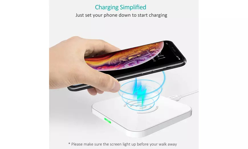 CHOETECH 2-Pack Wireless Charger Qi Fast Charging Pad (Universal Compatibility)