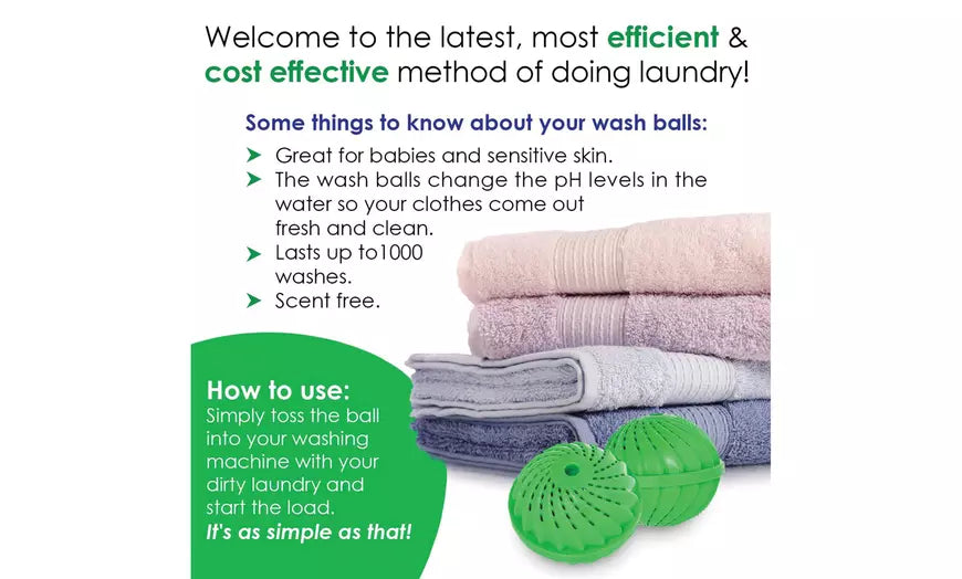 Eco Friendly Detergent-Free Laundry Wash Ball (1-Pack)