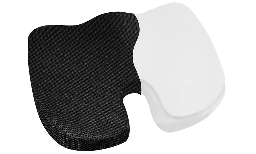 NewHome Orthopedic Memory Foam Seat Cushion Coccyx & Back Support Chair Pillow
