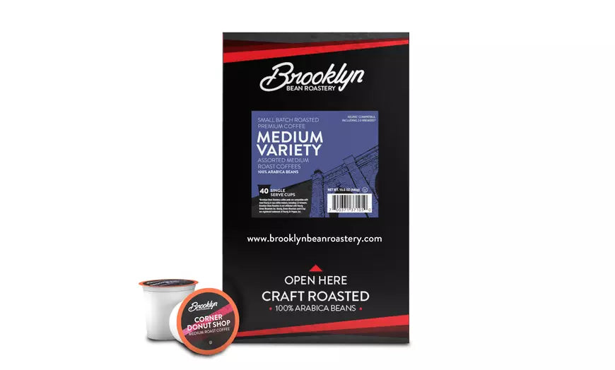 Brooklyn Bean Roastery Medium Roast Single-Serve Coffee Variety (40ct.)