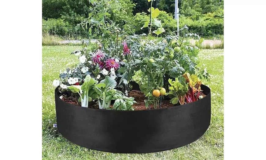 Fabric Raised Planting Bed Garden Flower Planter Elevated Vegetable Grow Bag