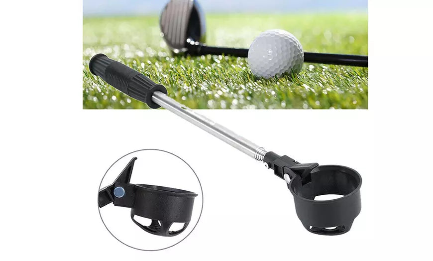 Telescopic Golf Ball Retriever Stainless Golf Ball Pick Up Scoop for Water