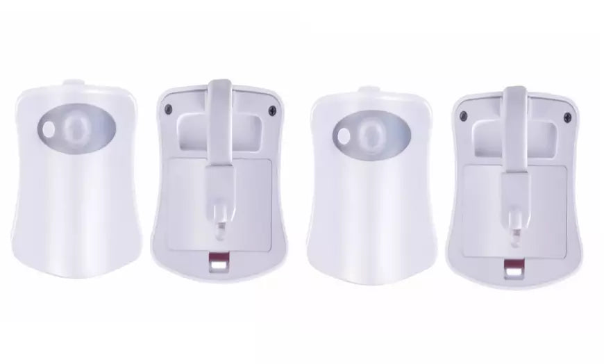2 Pack 8 Colors Led Motion Sensor Activated Toilet Night Light