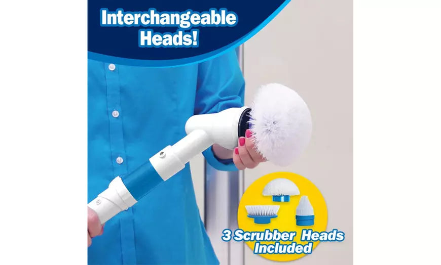 Hurricane Spin Scrubber Rechargeable Cordless Spin Brush with 3 Spin Brushes