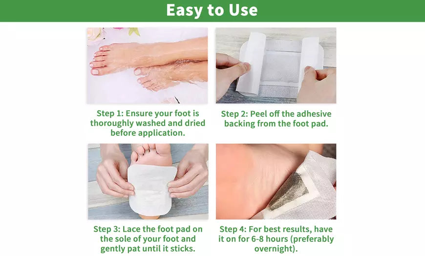 Stress Relief Sleep Detox Foot Pads (15 to 90 Pair Options)