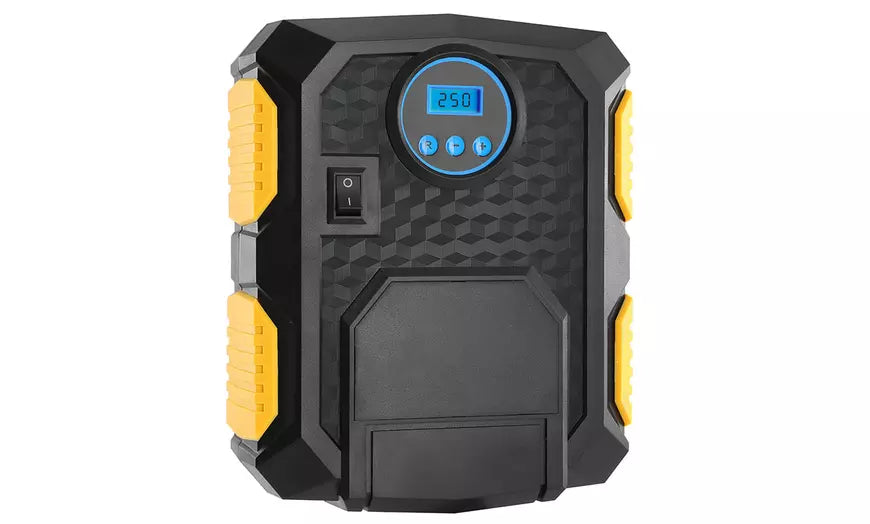 12V DC Digital Tire Inflator with LCD Display and LED Light