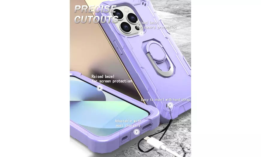 For iPhone 14 Pro Max /14 Plus /14 Case Shockproof Cover Kickstand 3-in-1 Rugged