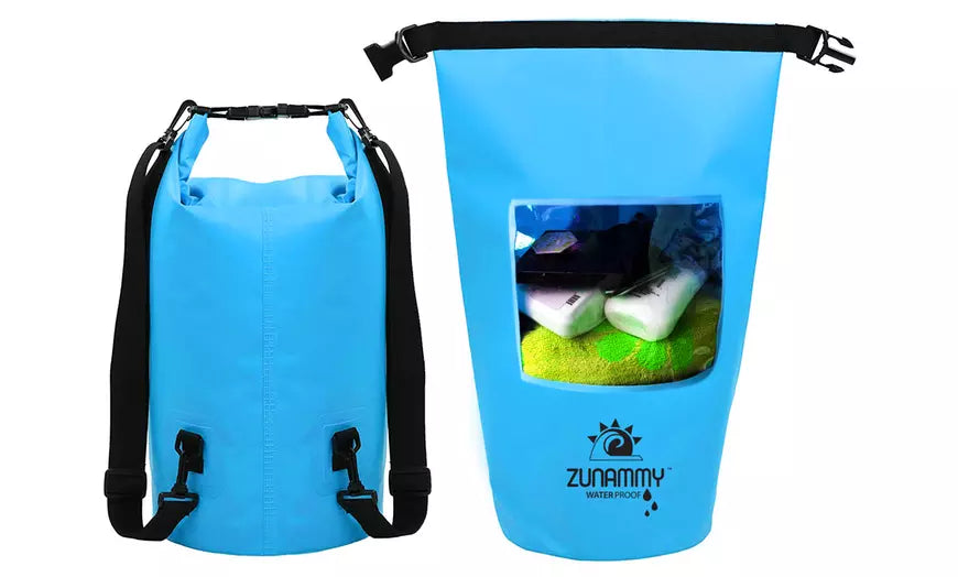 Waterproof Floating Duffel Dry Bag Window with Shoulder Strap - 5L, 10L, or 20L