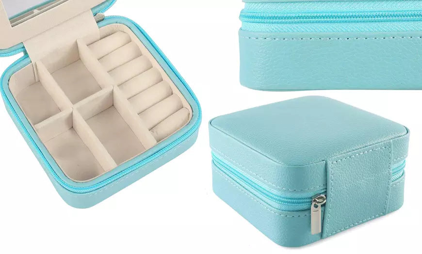 Mini Portable Travel Jewelry Box & Jewelry Organizer