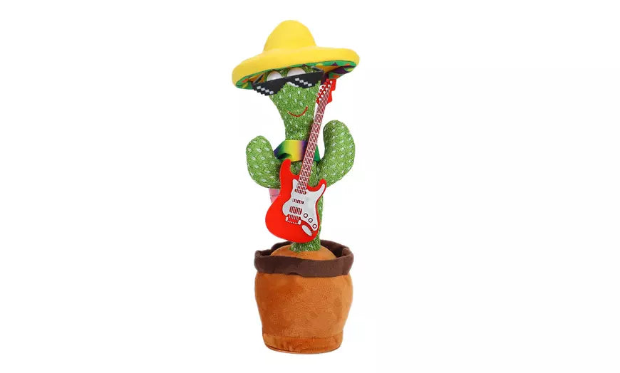 Recharge Dancing Cactus Plush Toy Doll Electronic Recording Shake With Song