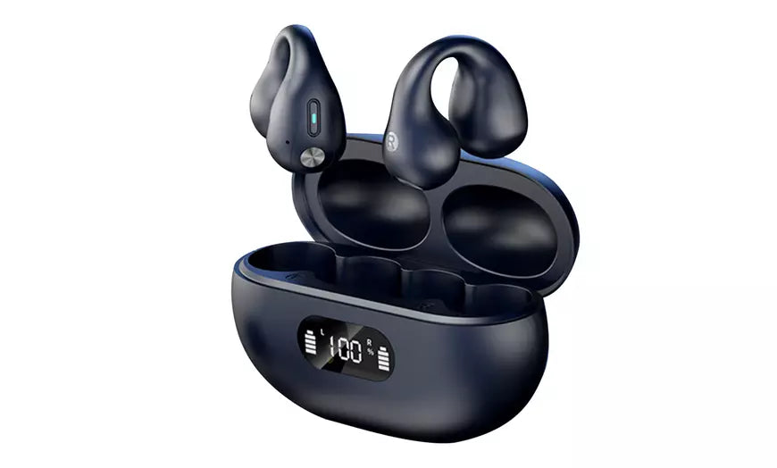 Wireless Ear Clip Bone Conduction Earbuds Bluetooth Stereo Earphones for Sport