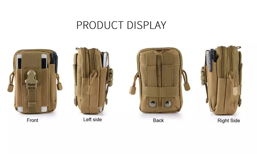 Tactical Molle Pouch EDC Belt Waist Fanny Military Waist Pack Bag Pocket