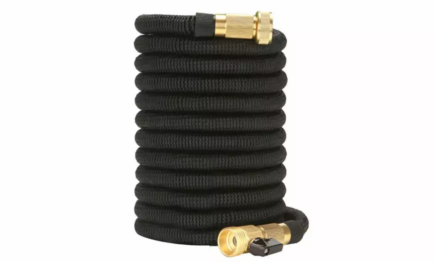 Expandable Garden Watering Hoses with Spray Nozzle Extra Strength Fabric